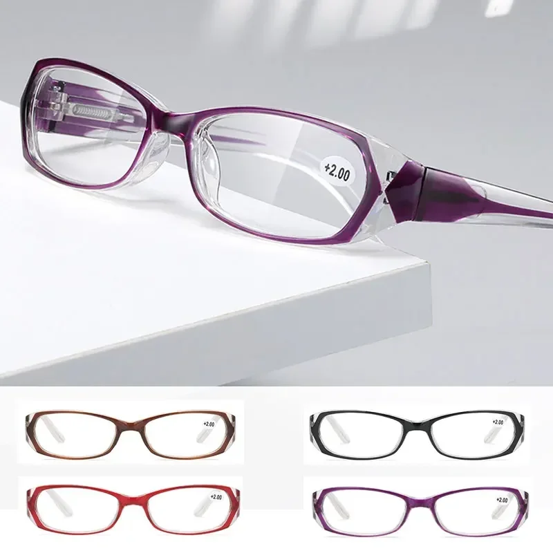 

Fashion Retro Anti-blue Reading Reading Glasses Ladies Reading Glasses Computer Prescription Glasses +100+400