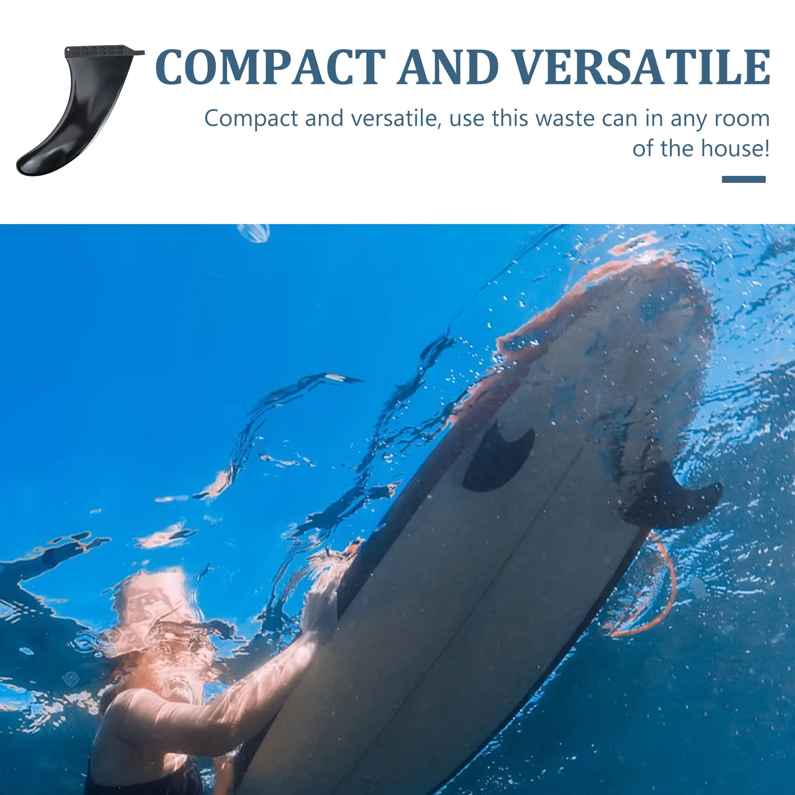 

Detachable Paddle Board Fin Full Outline Rubber Surfboard Fin for Easy Pivoting and High Performance Water Sports Experience