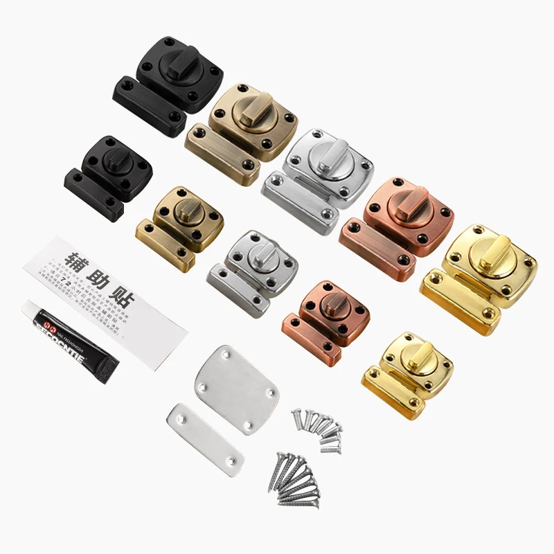 Stainless Steel Thickened Red Bronze Door Latch Pet Cage Safety Sliding Door Latch Lock Bolt Latch Spring Barrel Locks