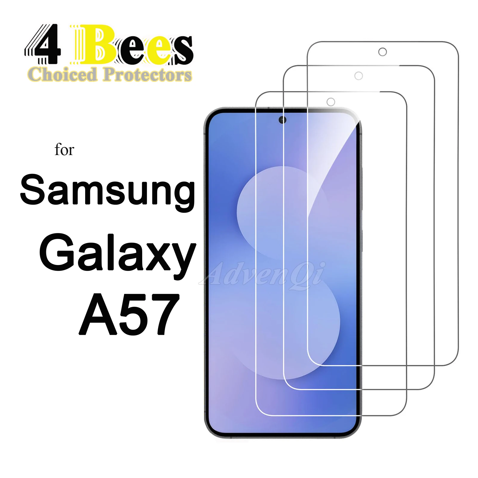 1-4 Pcs Tempered Glass For Samsung Galaxy A57 Screen Protector Protective Mica Cryatal Anti Scratch Case Friendly