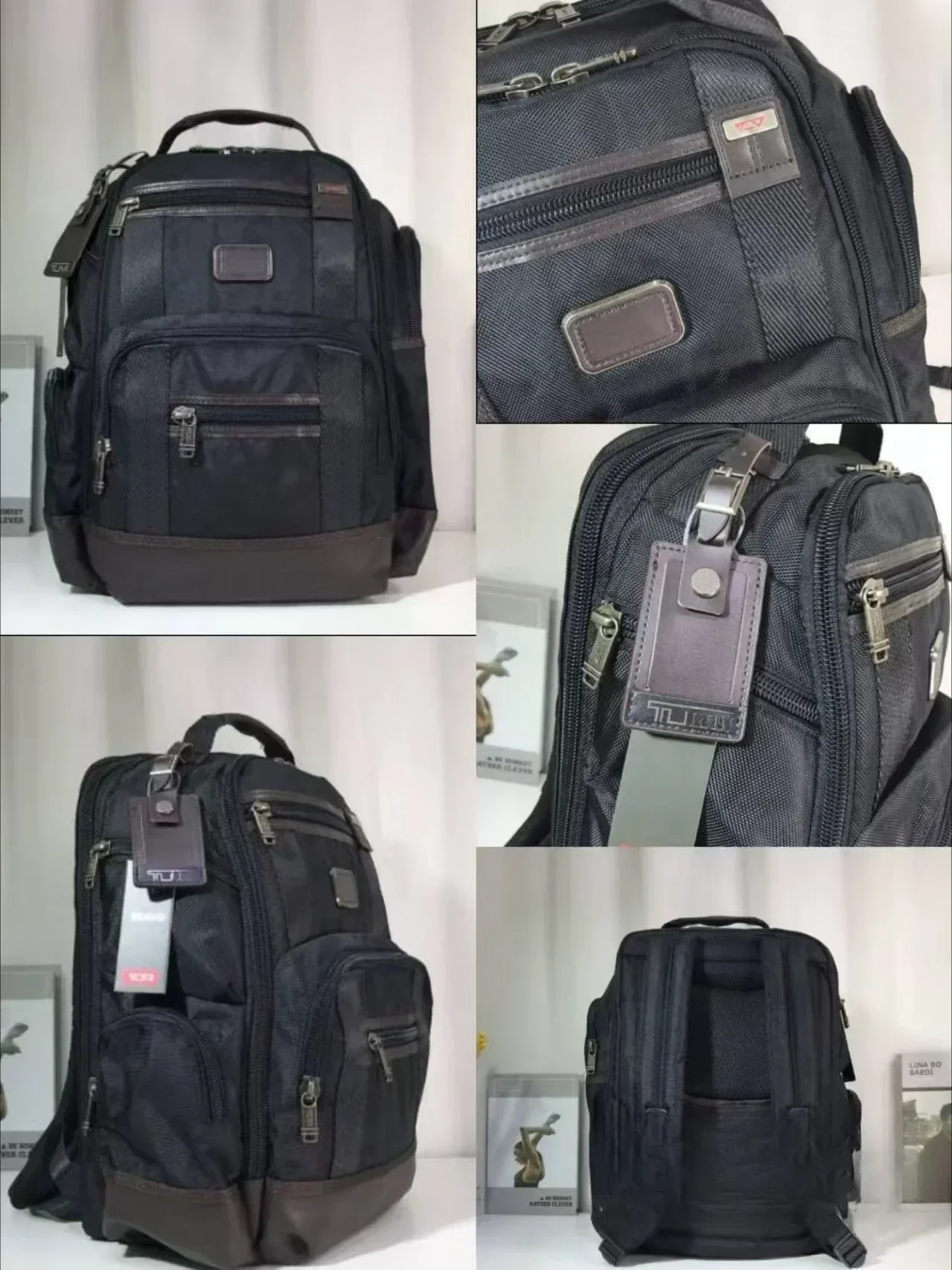 Nylon balistico 222382 Zaino casual da uomo in nylon balistico Fashion Business Borsa per computer da 16 pollici