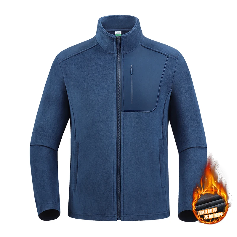 

Новая весенне-осенняя флисовая куртка для пар с толстой ветрозащитной подкладкой из шерпы, свитер-пуловер для занятий спортом на открытом воздухе.