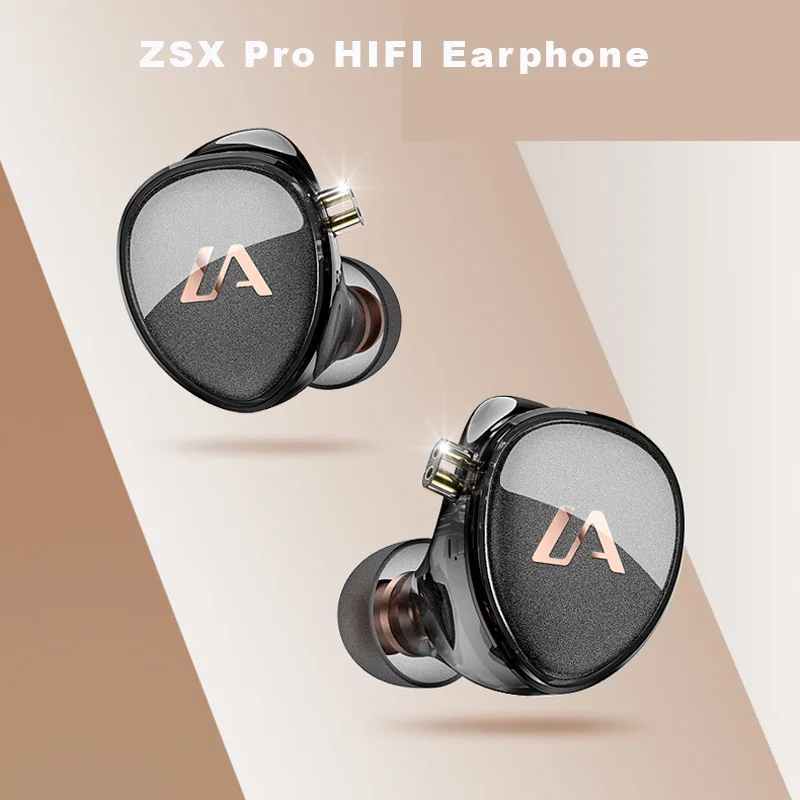 WJLYP ZSX Pro HIFI Earphone 1DD+1BA Hybrid Drivers In-ear Sports Running Headphone DJ Music Headset Earbuds