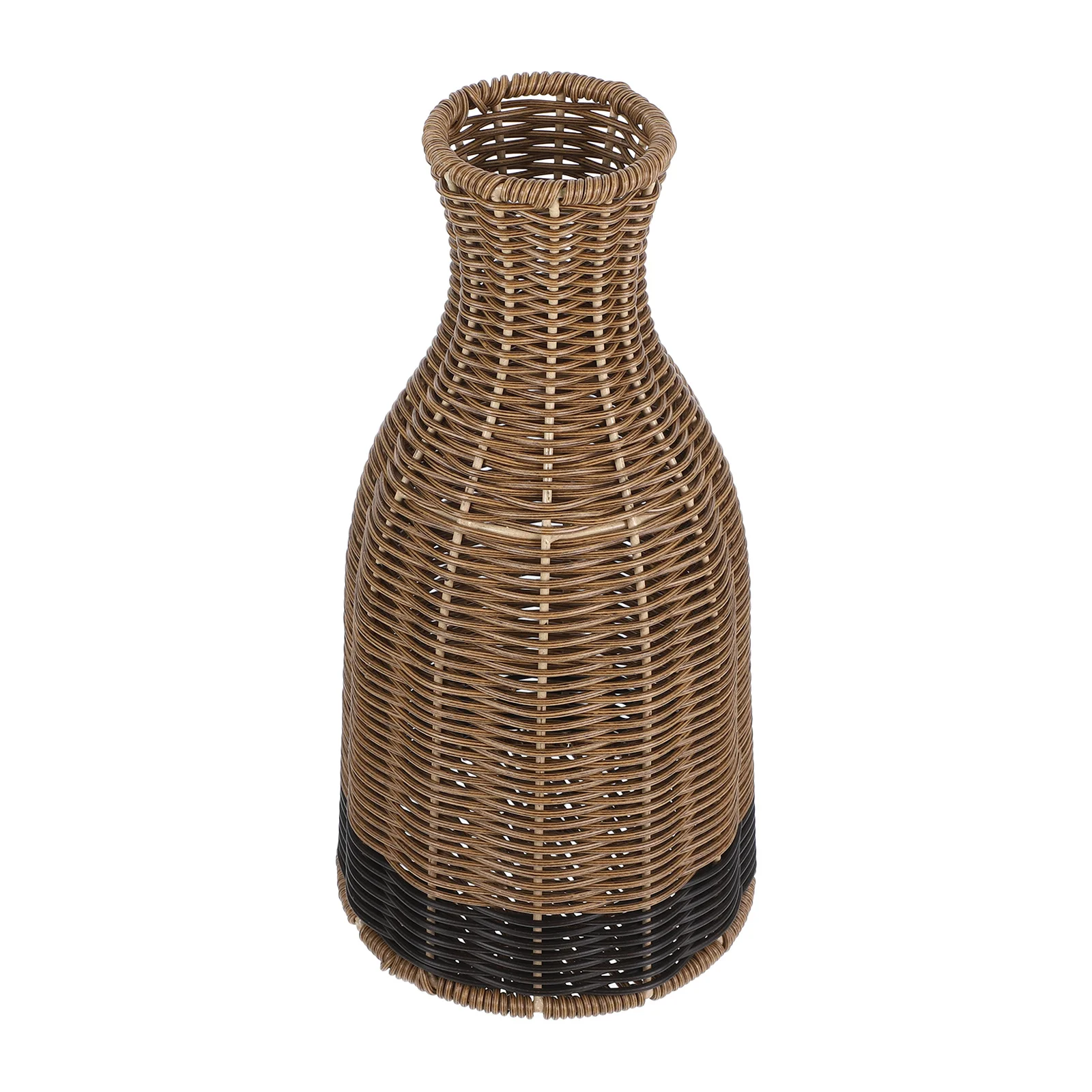 

Rustic Woven Vase Exquisite Flower Basket Natural Style Desktop Vase for Dried Fresh Flowers Vases for Living Room Decorations