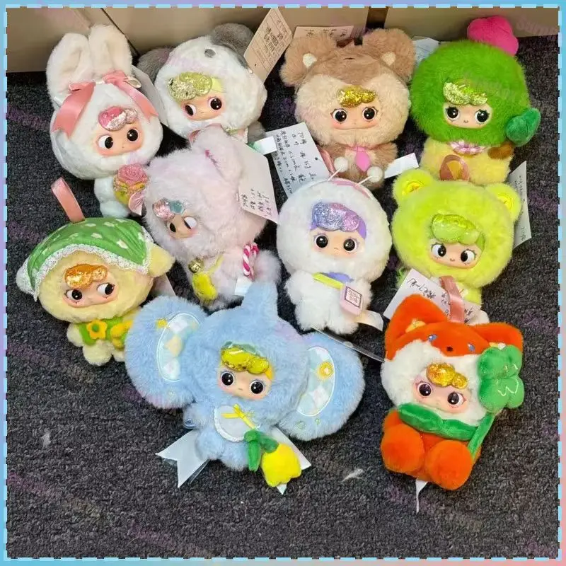 

Oo Cub 8Pcs First Generation Plush Surprise Blind Box Spring Flower Money Trend Vinyl Doll Toy Key Chain Pendant Collection Gift