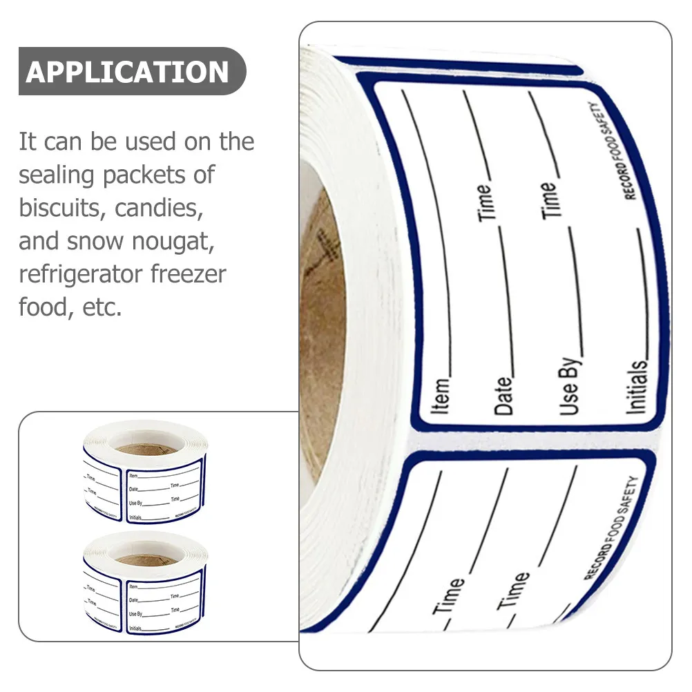 

2 рулона этикеток для хранения продуктов: дата, содержание, наклейки для морозильной камеры, стикеры для холодильника