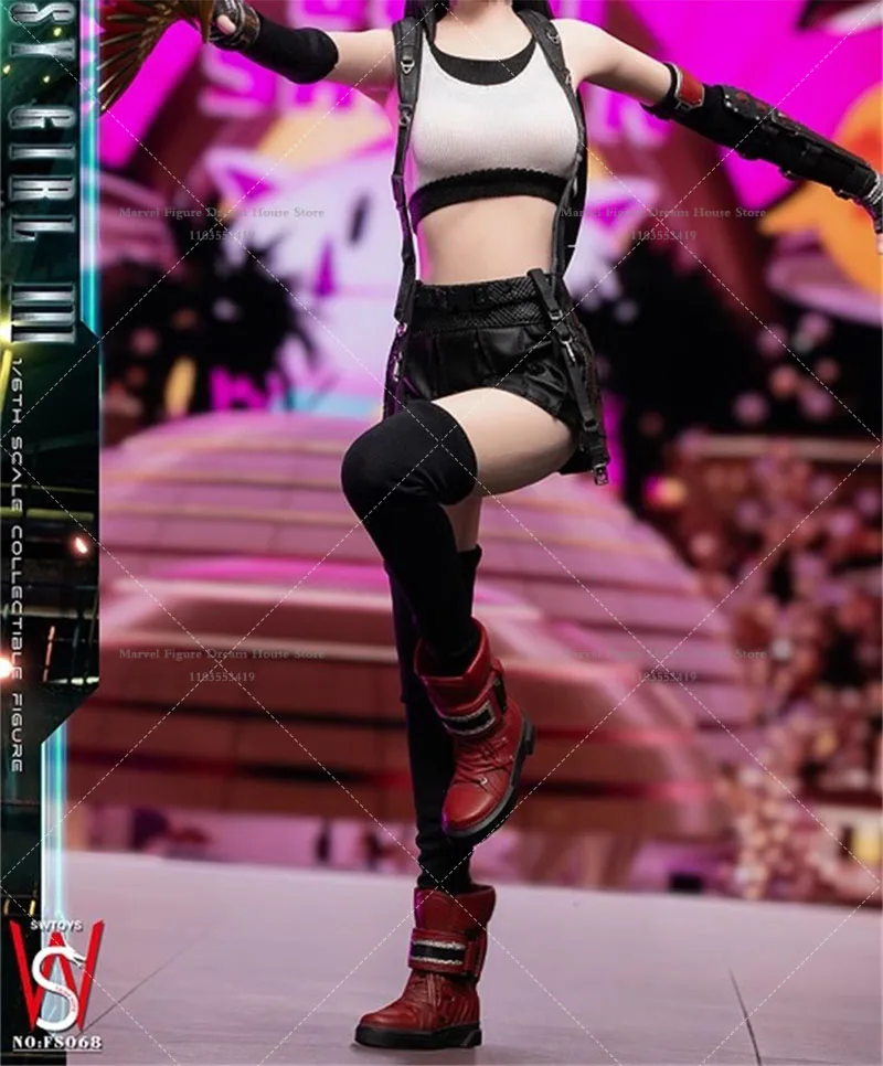 SWTOYS FS066 067 068 1/6 스케일 여성 의류 여신 티파 여름 수영복 카우걸 세트 12인치 액션 피규어용