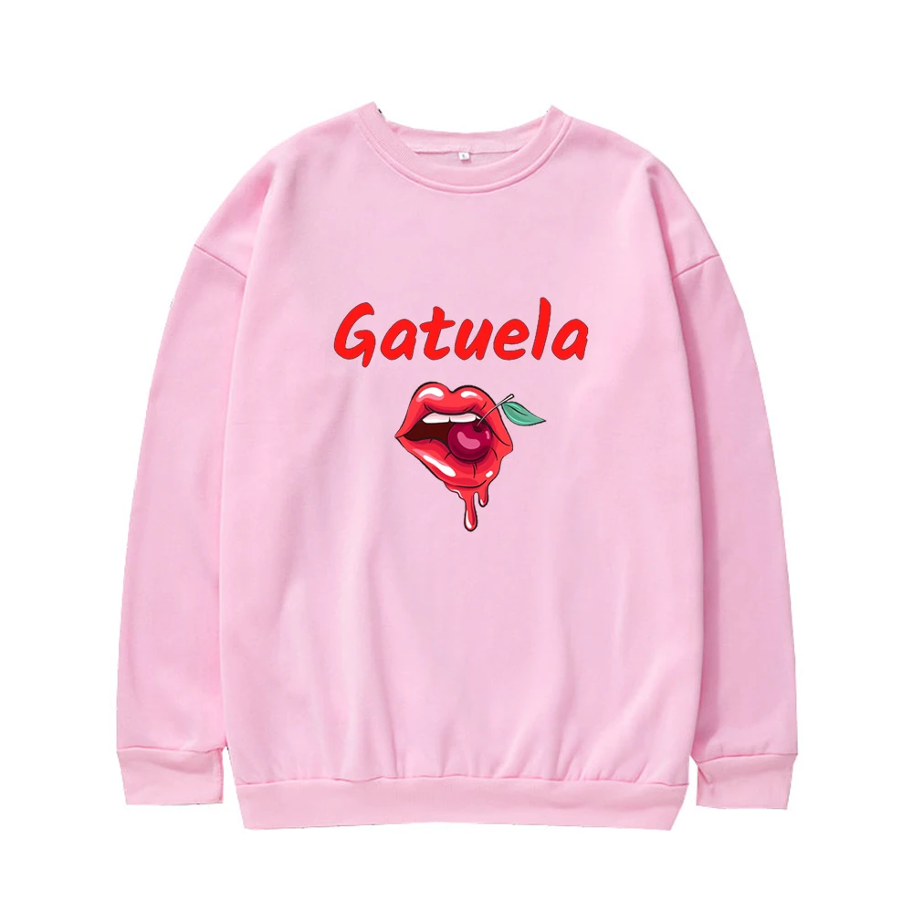 Gatuela Karol G Song Crew Neck Sweatshirt Sexy And Fashionable Pattern Print Harajuku Street Style Pullover For Men Women