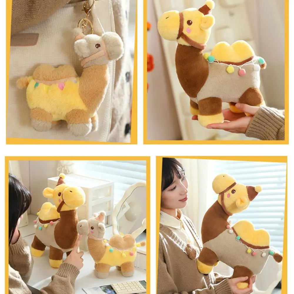 Creative PP Cotton Simulated Camel Camel Desert Animal Soft Stuffed Simulation Soft Cartoon Camel Shaped Colleagues Gift