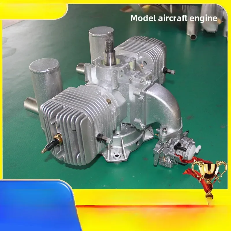 Model aircraft gasoline engine, single cylinder, double cylinder, large displacement horsepower