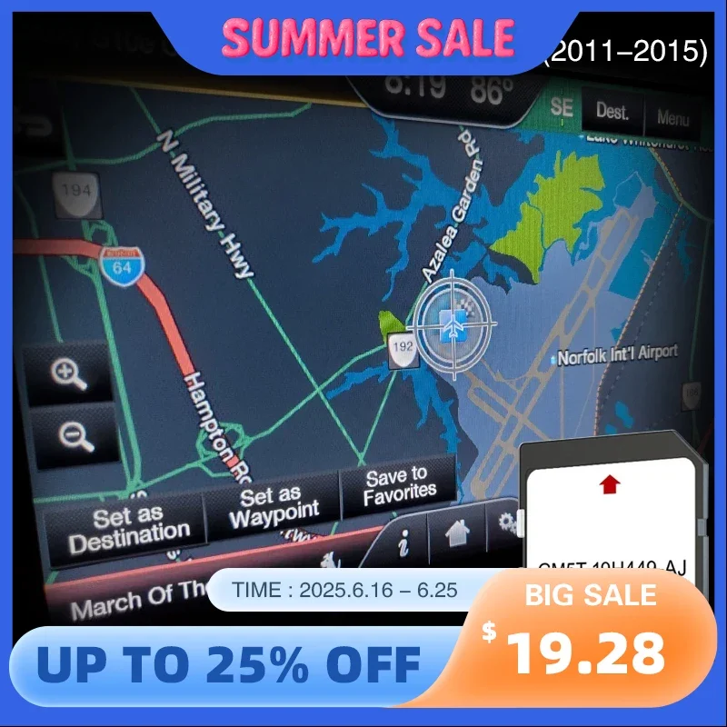 

for Ford Explorer from 2011 to 2015 Cover North America SD GPS Navigation 32GB Memory Card