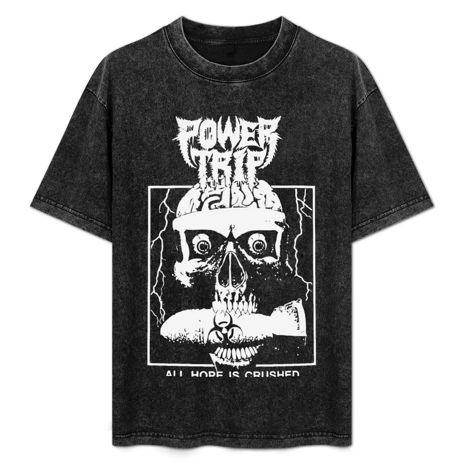 

Power Trip Merch Hope Is Crushed Skull T-Shirt Plus Size Lightweight Tee Shirt