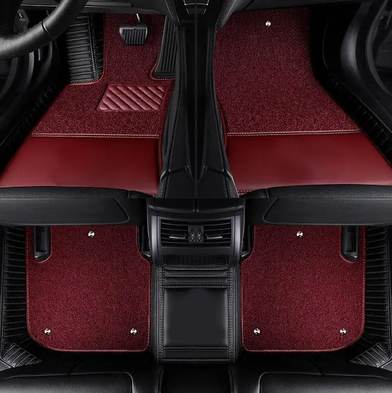 

Custom special car floor mats for Jeep Wrangler JL 4 door 2026-2018 Good quality rugs durable waterproof double layers carpets