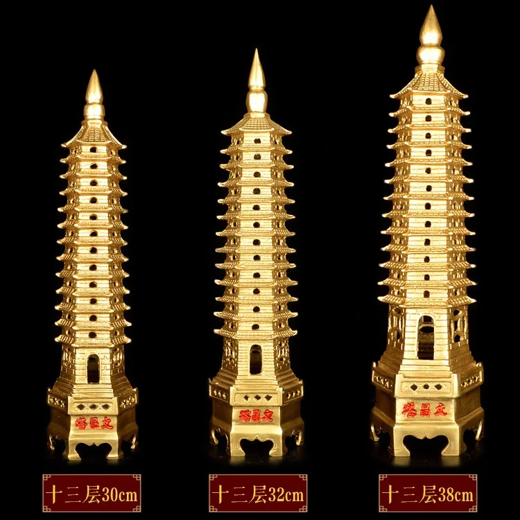 TOP GOOD business town House avoiding evils Protection # office home  protective Money Drawing FENG SHUI Brass statue 38CM