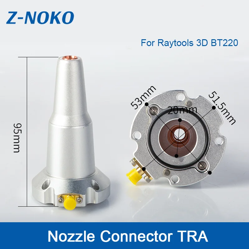 ZNOKO Raytools 3D BM112/BT220 Laser Nozzle Connector Laser Ceramic Sensor Part for Raytools 3D Laser Cutting Head