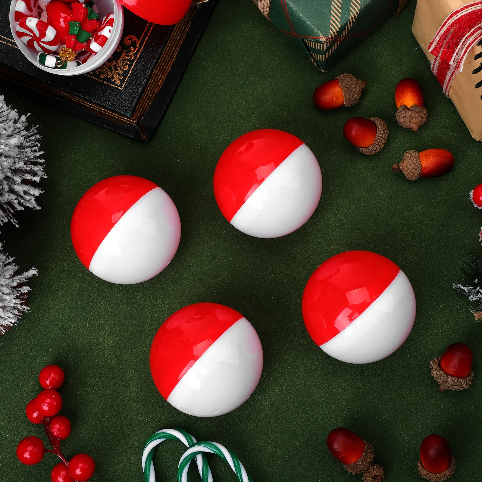 

50Pcs Round Refillable Clear Plastic Capsule Balls Candy Storage Party Favors Vending Machines for