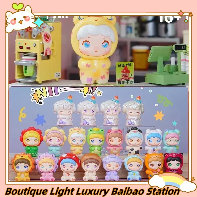 Pop Nii Blind Box Cute Character Figure Desktop Ornament Handmade Collectible Decorative Gift For Adults