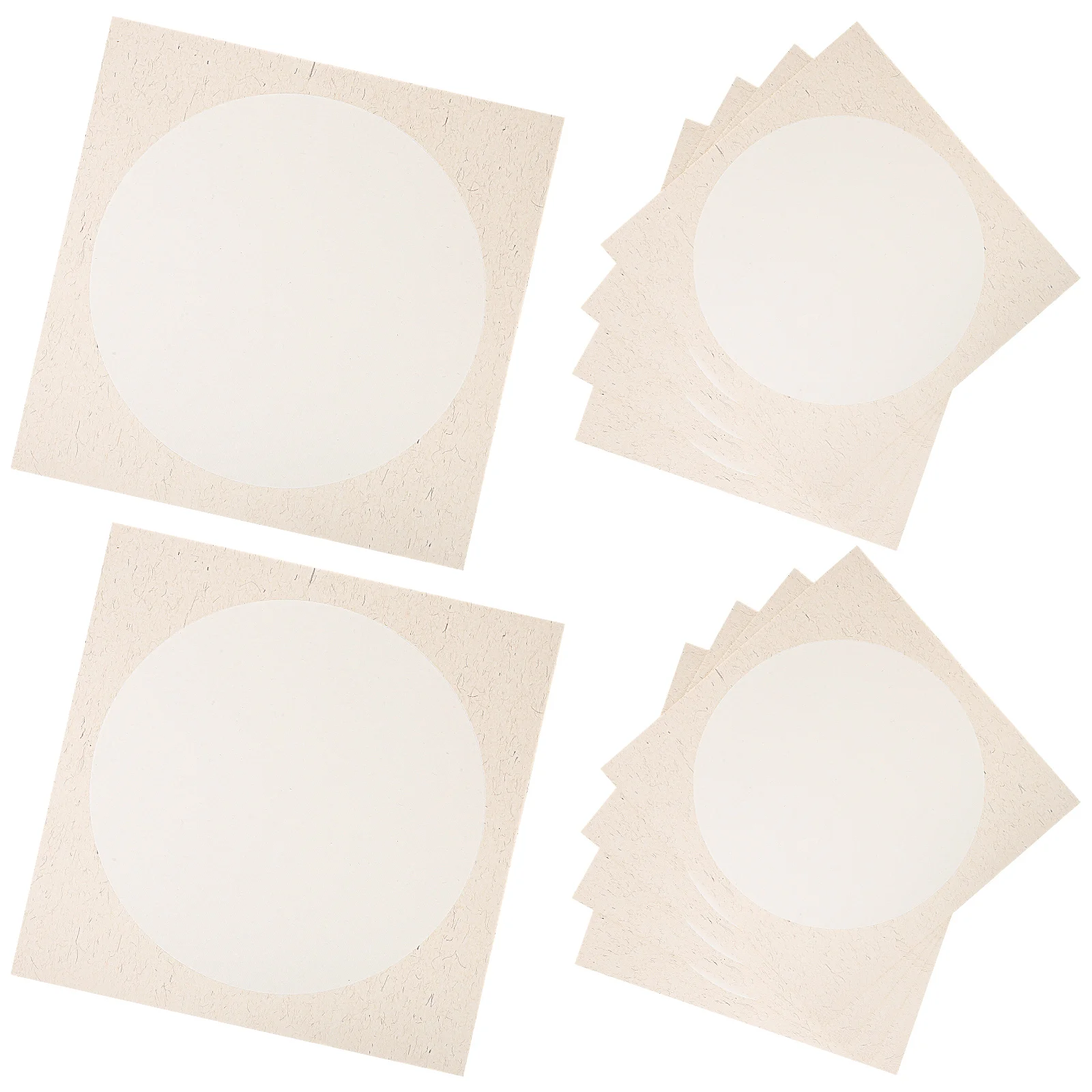 

10 Sheets Writing Rice Calligraphy Fan Natural Fiber Vintage for Crafts