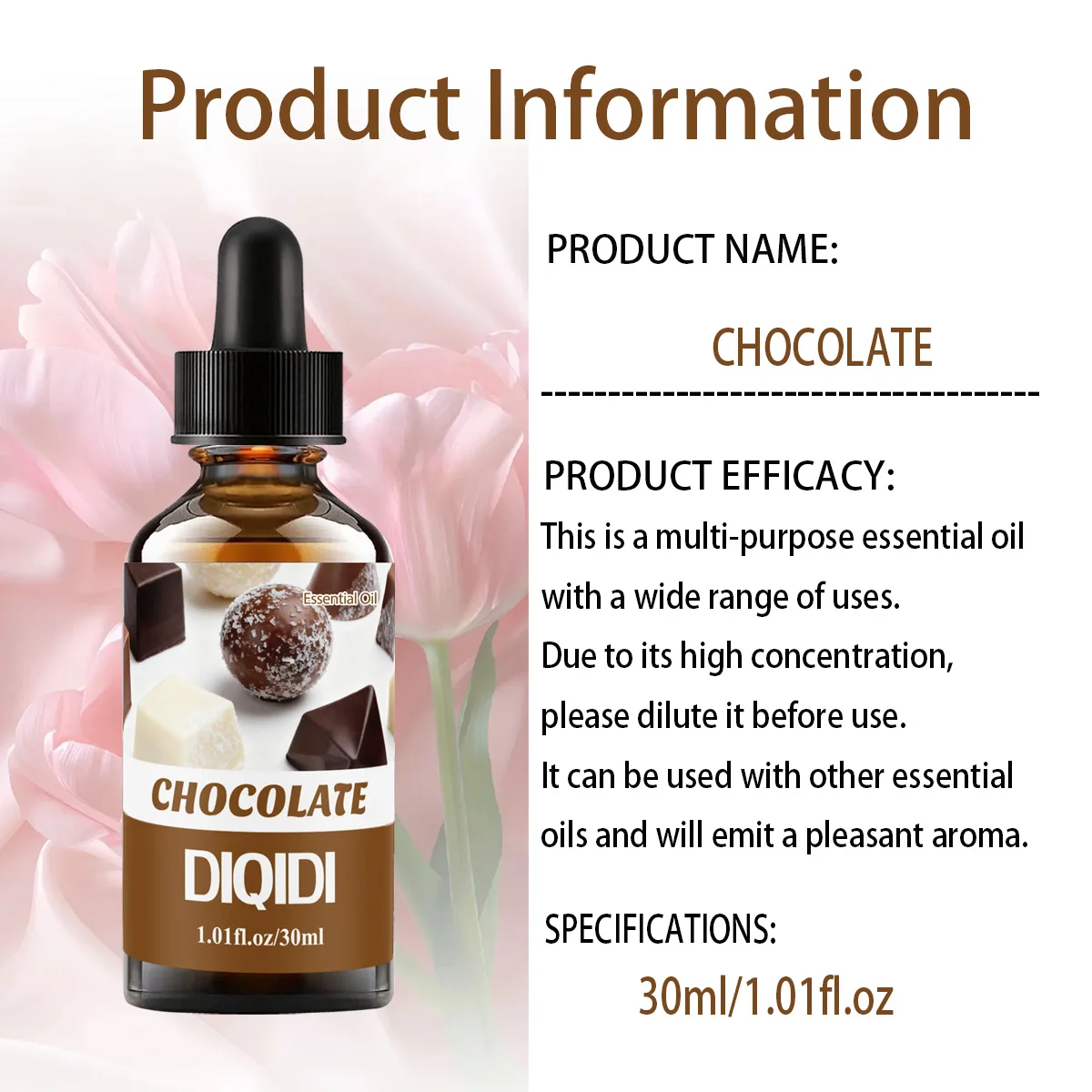 30ml Chocolate Essential Oil, Christmas Essential Oil, Diffuser, Humidifier, Car, Bedroom, Home Aromatherapy Essential Oil image 6
