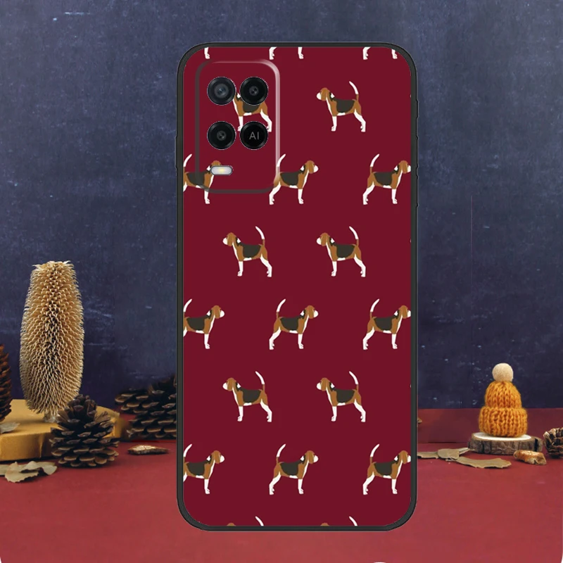 Beagle Dog Case For Oppo A80 A60 A40 A78 A98 A58 A38 A18 A54 A74 A94 A96 A76 A16 A15 A17 A57 A5 A6 Pro