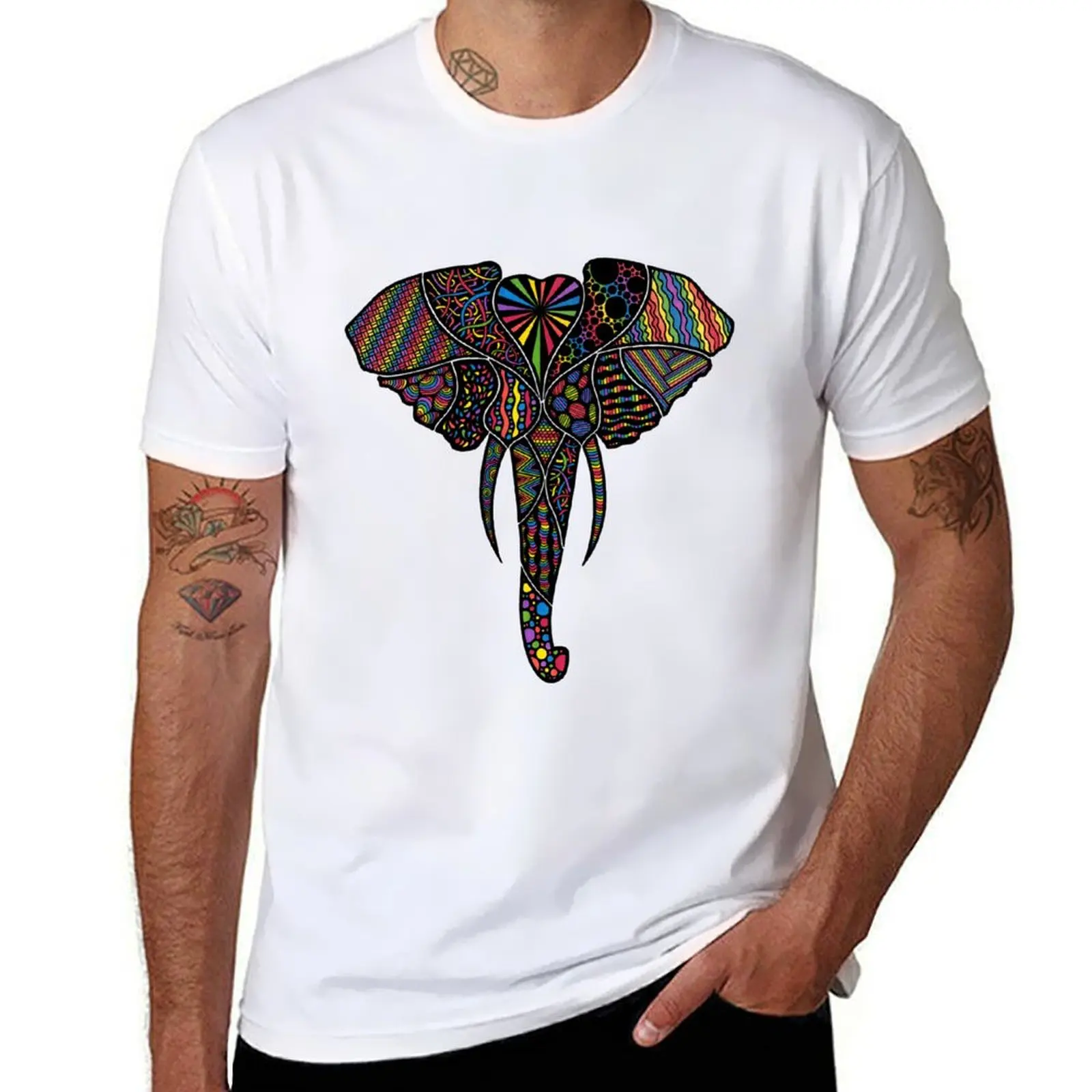 

Rainbowlephant T-Shirt t shirts with prints man tshirt T-Shirt