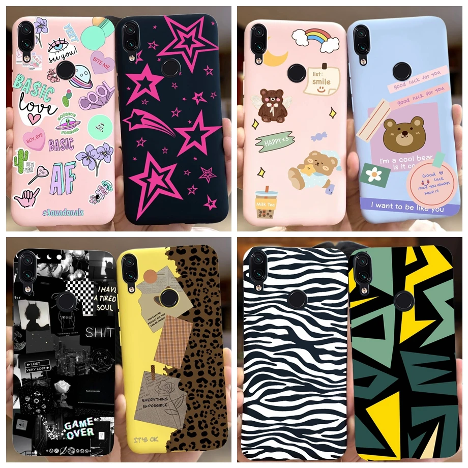 For Xiaomi Redmi Note 7 Case Silicon Soft Tpu Cases For Xiaomi Redmi Note 7 Pro Cover Fundas Coque For Redmi 7 Redmi 7a Capas