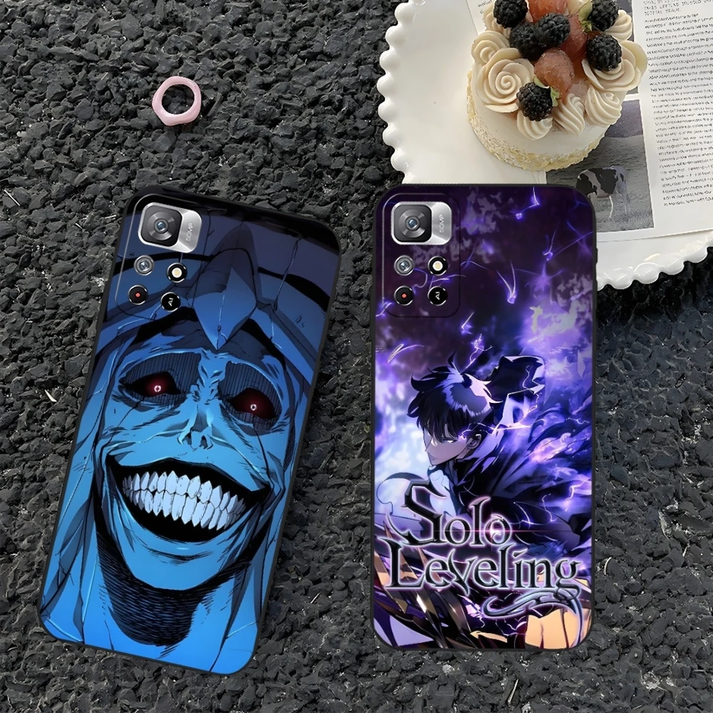 Anime S-Solos L-Levelings Handyhülle für Xiaomi Redmi Note 14 13 15 POCO X7 C85 C71 C75 M7 F8 F7 X8 Pro Plus Ultra Cover