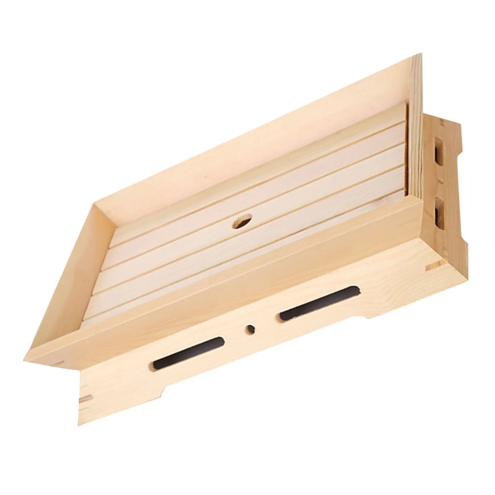 Japanese Sushi Serving Plate Wooden Sashimi Platter Dry Ice Freshness Preservation Sushi Tray Decorative Food Board