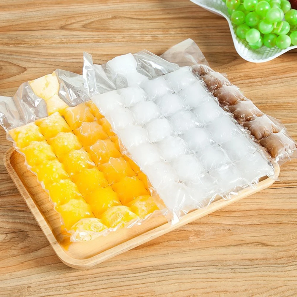 100Pcs Disposable Ice-making Bags Freezing Maker Ice Cube Bag Self-Seal Ice-making For Summer DIY Drinking Ice Cube Tray Mold