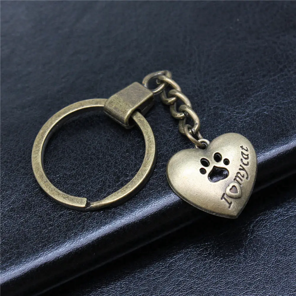 Things Couple Jewellery Heart Tags Key Rings 30mm
