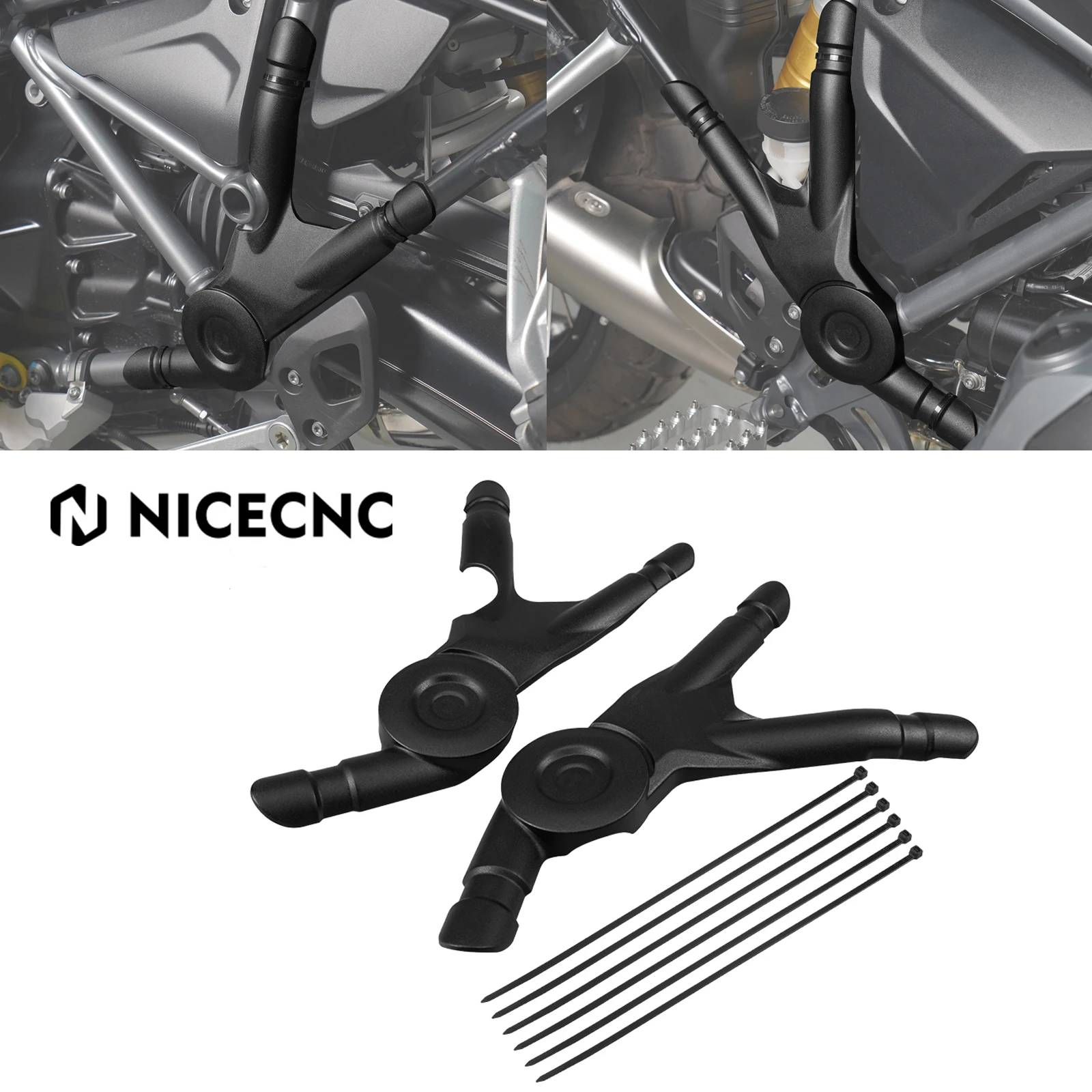

For BMW R1200GS R1250GS GSA Motorcycle Frame Protector Panel Guard Cover R 1250 GS GSA 2018-2023 R 1200 GS Adventure 2013-2018