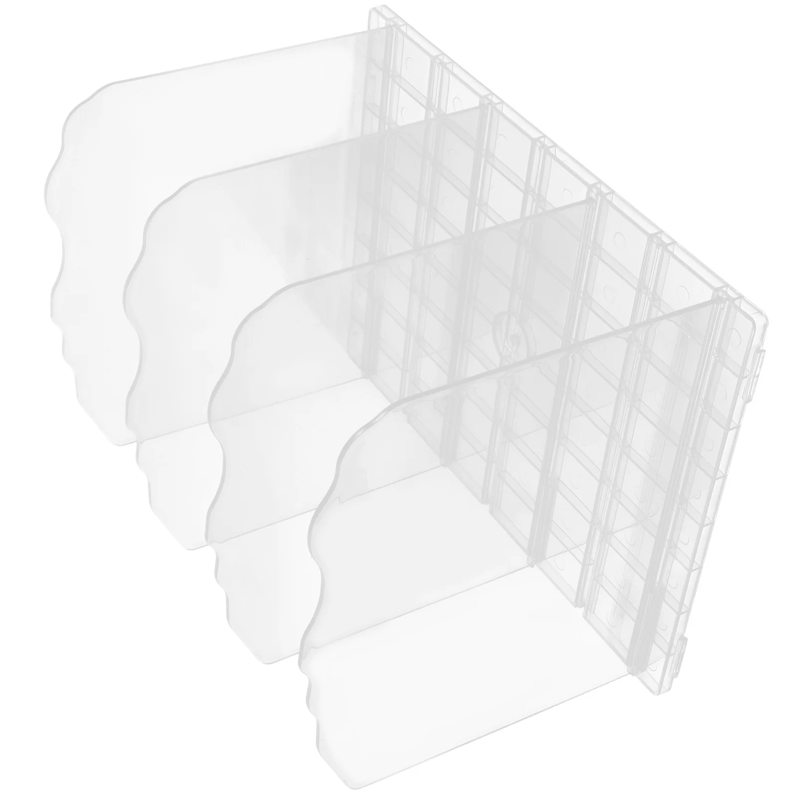 

Transparent Insert Storage Rack Adjustable Book Bag Organizer Stand For Closet Office Desktop Magazine Purse Holder