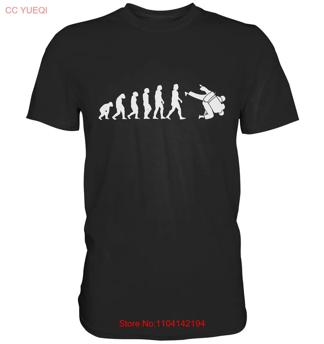 Kaus Judo Evolution Judoka Hobi Seni Bela Diri Premium lengan panjang atau pendek