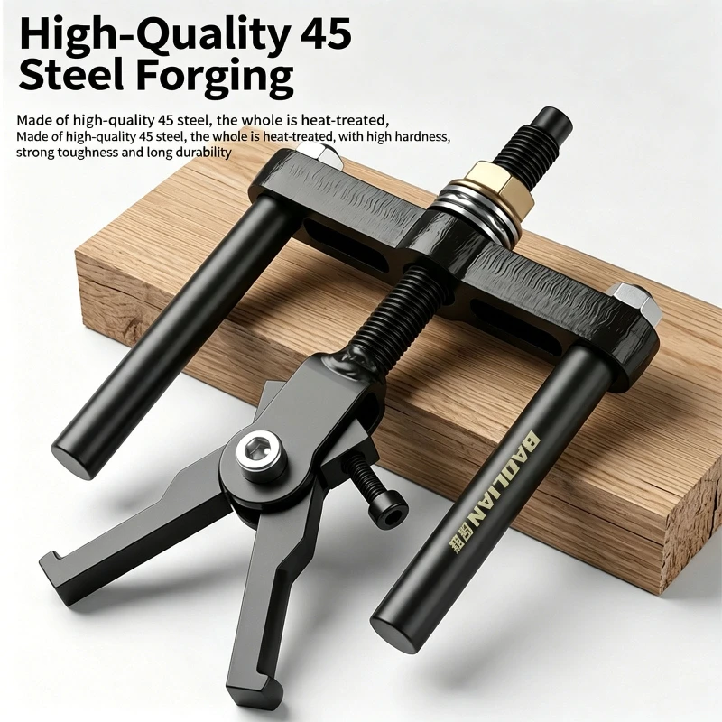 Internal Bearing Puller Set Wheel Hub Removal Tool Carbon Steel 3 Jaw Water Pump Bearing Puller for Car Motorcycle X37F