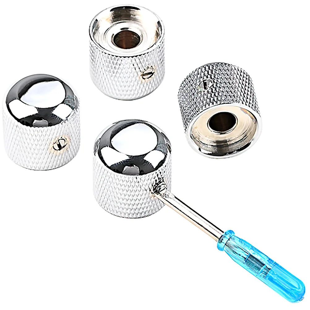 

Knob Electric Replacement Parts Control Accessory Metal Guitar Control Knob Guitar Accessories Bass Volume Knobs Creative Volume