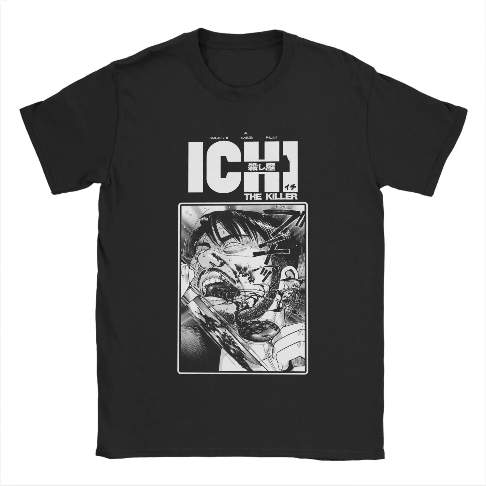 ICHI The Killer Kakihara Takashi Miike Hideo Yamamoto T-Shirts Men Pure Cotton Tee Shirt