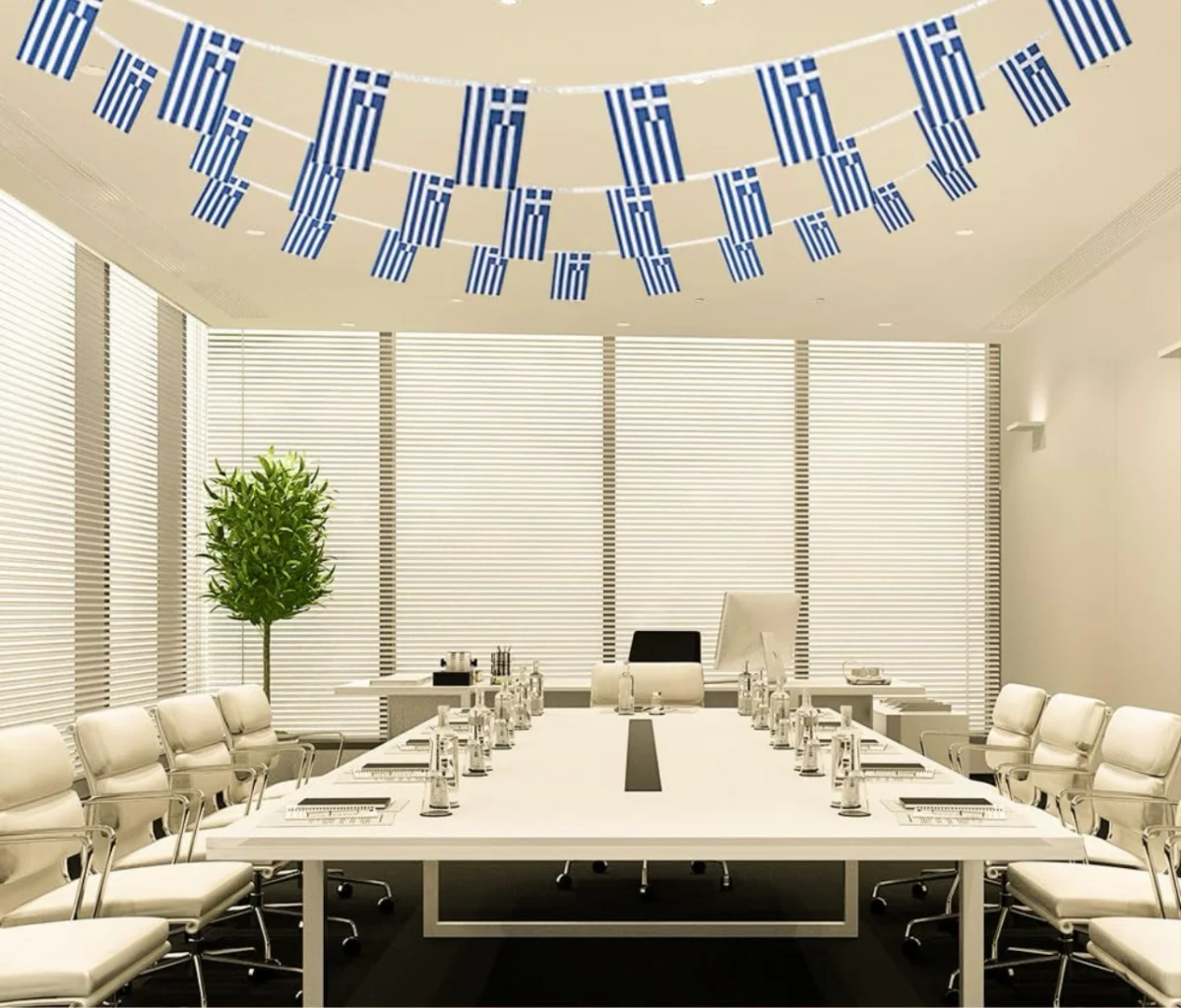 Banderines Grecia de cuerda para fiesta y vacaciones - imagen 4