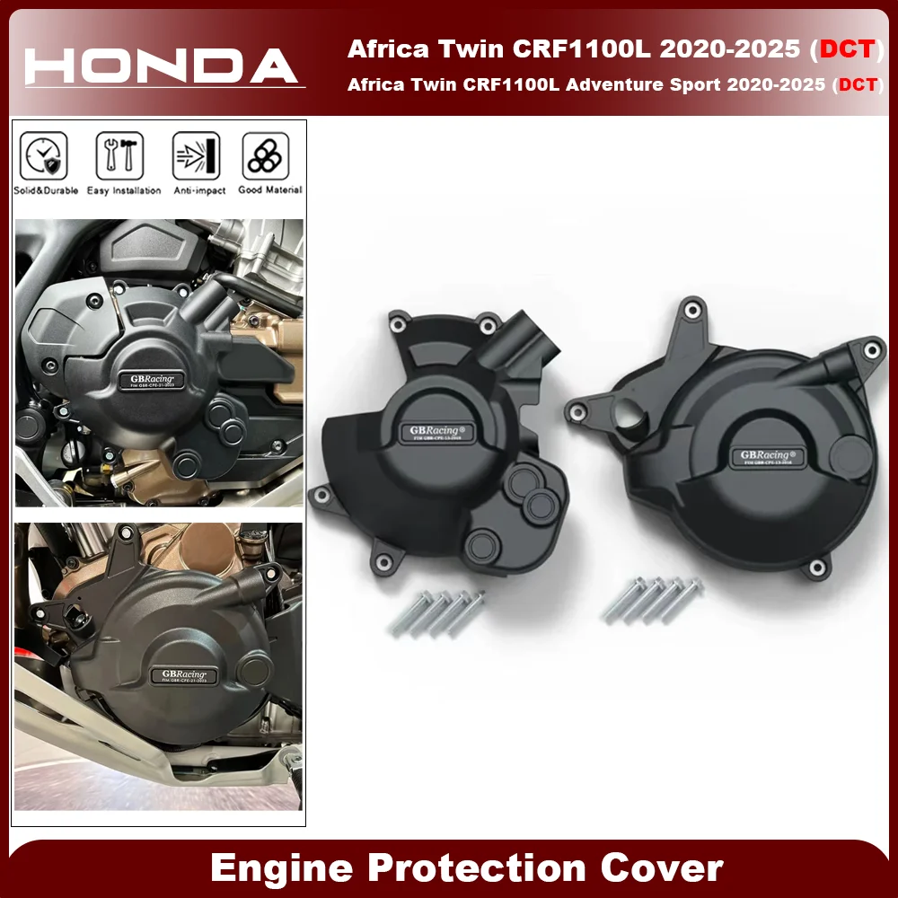 

For HONDA Africa Twin CRF1100L DCT & Africa Twin CRF1100L Adventure Sport DCT 2020-2025 GBRacing Motorcycle Engine Protect Cover