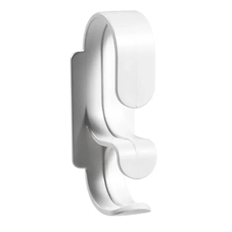 Double Layer Wall Hanging Washbasin Hook Punch Free Adhesive Wash Basin Storage Rack Save Space Home Universal Storage Hook image 2