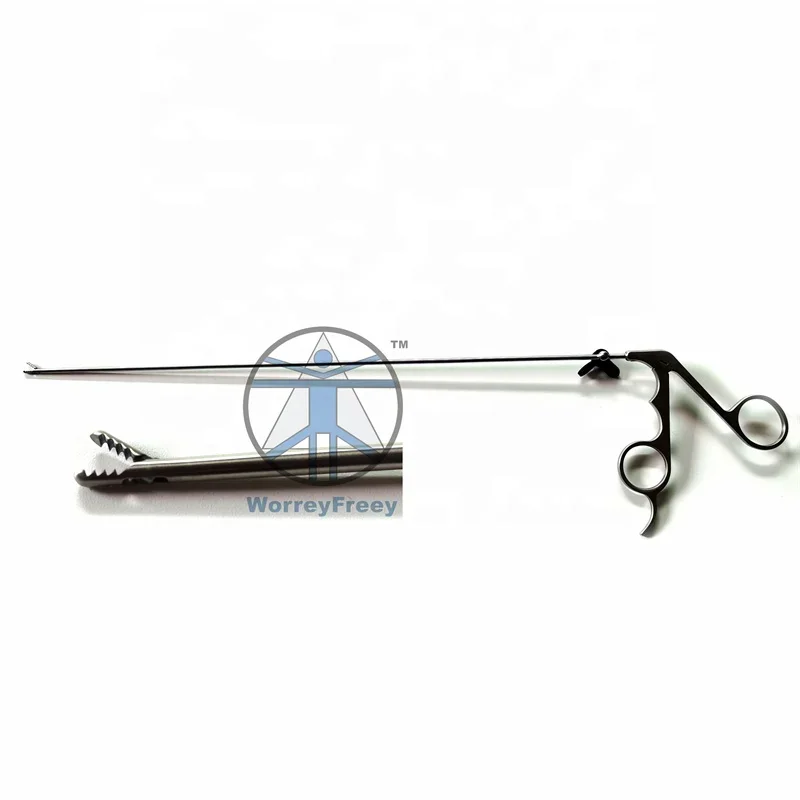 Transforaminal endoscope instrument 3*330mm medical spine endoscope grasping forceps serrated forceps