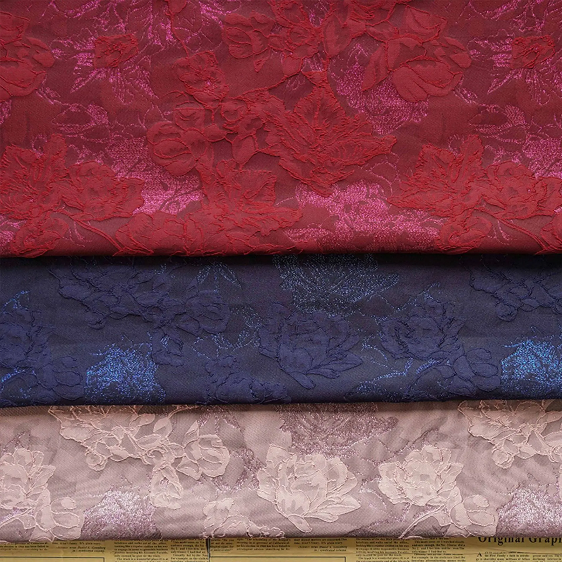 148Cm Wide New Gold Thread Peony Relief Jacquard Fabric Heavy Work Gown Decoration Coat Qipao Dress Material F175