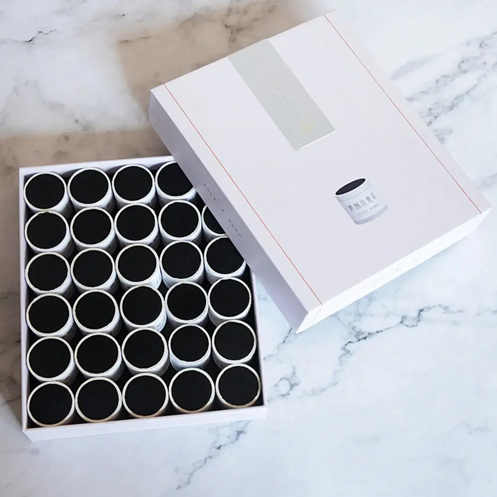 

30Pcs Mini Moxa Paste Artemisiae Argyi Stick Fixed Pin Thick Tube Design Suspended Moxibustion Stick Recyclable Eva