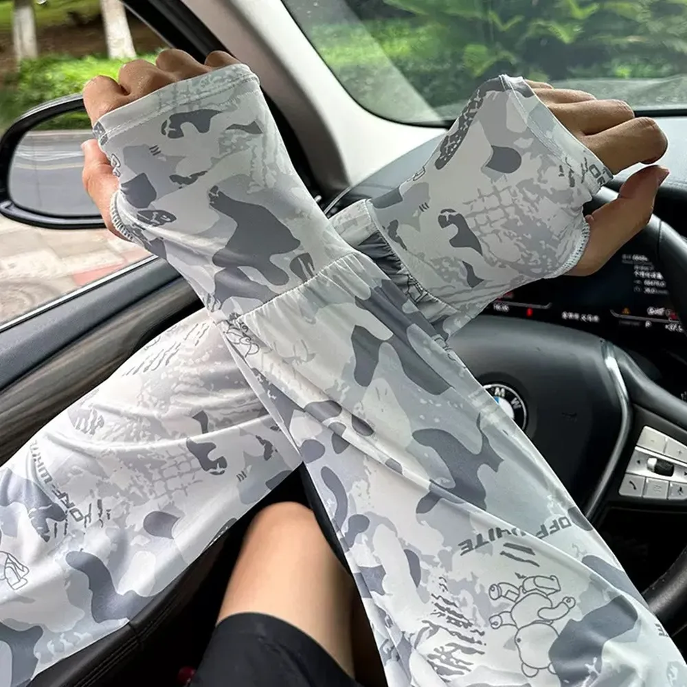 

Солнцезащитные рукава для мужчин, для рыбалки, защита рук от УФ-излучения, рукава от солнечных ожогов, летние рукава для активного отдыха, велосипедные рукава, охлаждающие рукава с эффектом ледяного охлаждения