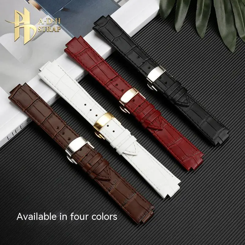 Genuine Leather Watch Strap For LV Tambour Series Q1121 Dedicated Watch Band Male Interface 12mm Quick Disassembly Waterproof