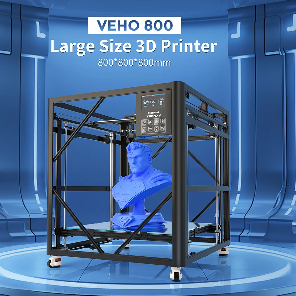 VEHO 800 PRO Large 3D Printer Kit 800*800*800mm Huge Print Size 7-Inch Touch With Klipper firmware 3D Printer  Local delivery