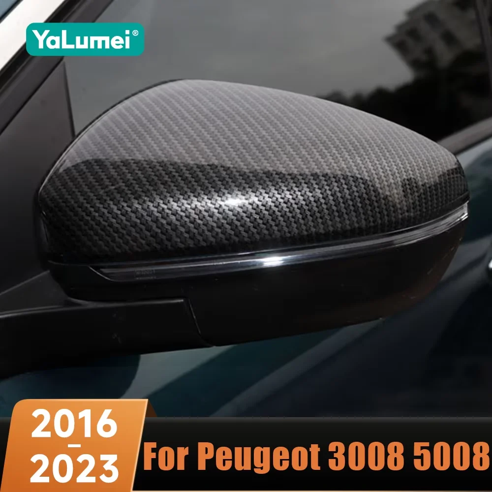 

Для Peugeot 3008 5008 GT 2016-2023: накладка на боковое зеркало заднего вида, крышка, стикер