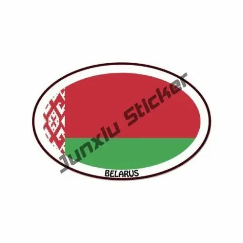 Belarus Car Decal Country Code BY Flag Sticker White Knight Pagonya Belarus Shield Crest National Flag Waterproof Accessories - Image 3