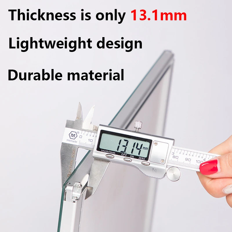 A4 مصباح ليد قابل لإعادة الشحن الإعلان سوبر رقيقة إطار مجلس عرض فيلم داخلي قابل للتبديل لمطعم مقهى البيرة بار متجر