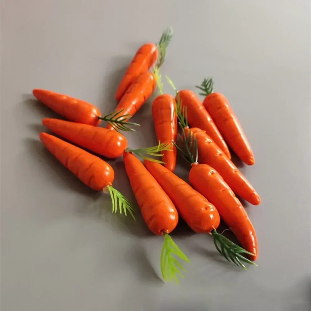 Easter Decoration Simulation Mini Carrot Foam Simulation Vegetable Carrot Children Easter Gift Home Decor Doll House Accessories