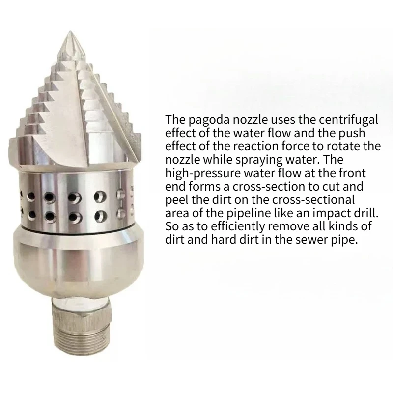Ceramic core pressure cleaning vehicle, pipeline unclogging equipment, sewer cleaning, sediment removal, rotating spray head